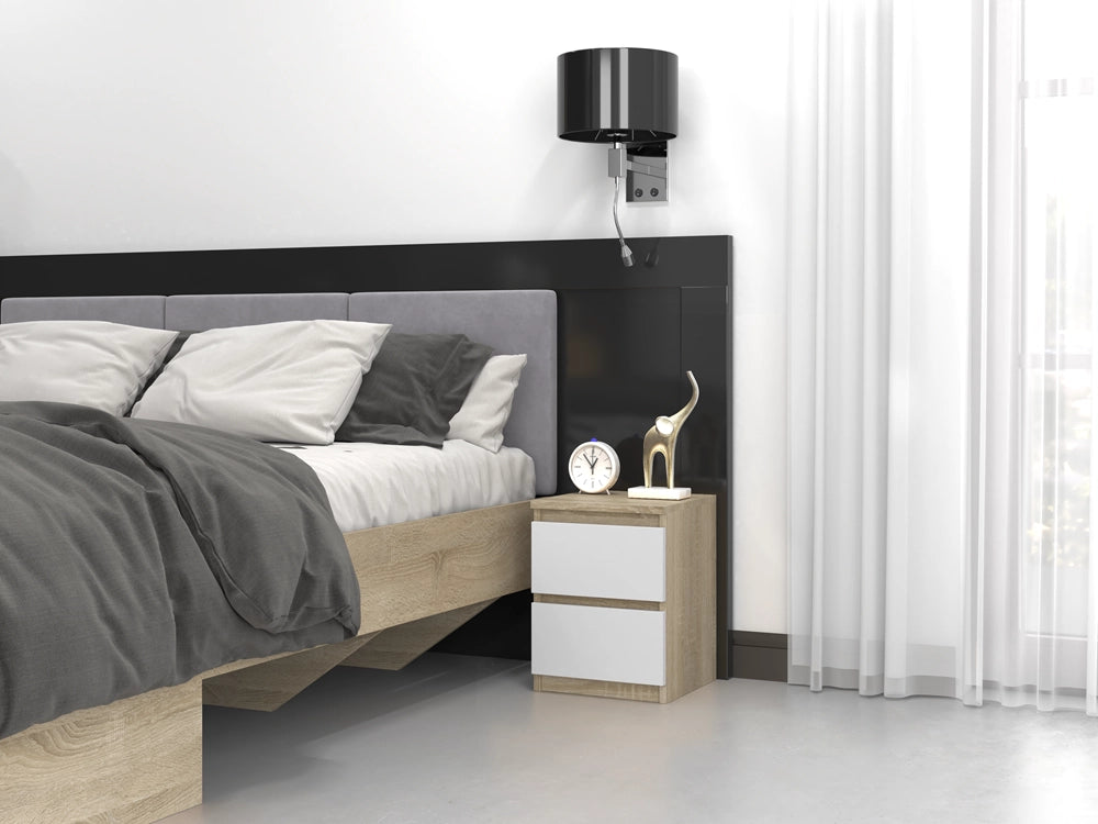 Comodino MALWA M2 bianco sonoma