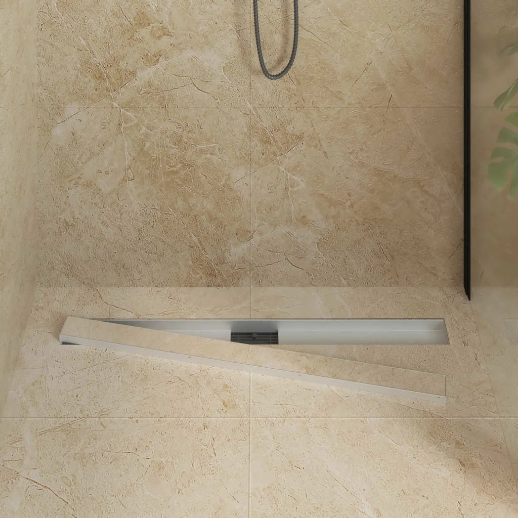 Drenaggio doccia 2 in 1 Argento 100 cm Acciaio Inox 304 42015942