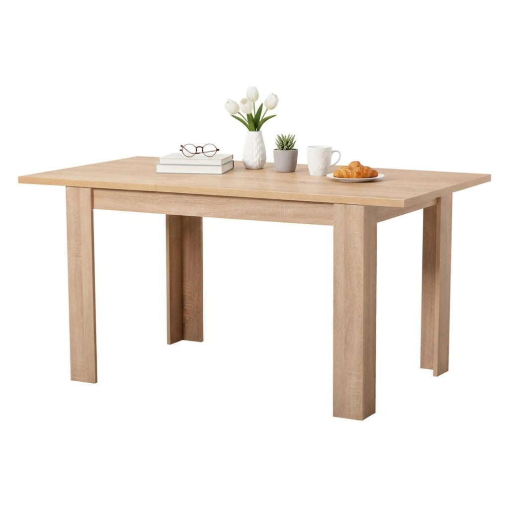Uscio, Tavolo Fisso 6 Posti, 120x80x74.5h cm Marrone Rovere