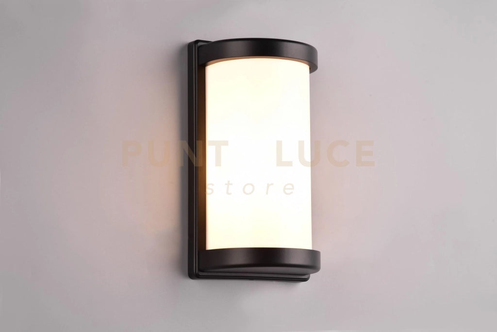 PUELO APPLIQUE DA ESTERNO NERA H.26,5CM IP44 1 LUCE ATTACCO E27