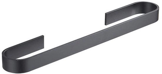 Asciugamano da parete, adatto per bagni e cucine, spazievenditore, 35 cm (nero)