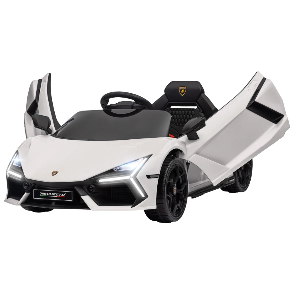 Giocattolo Auto Bambini con Luci LED e Telecomando ¨C Minimal ¨C Bianco Plastica Acciaio 105x60x40