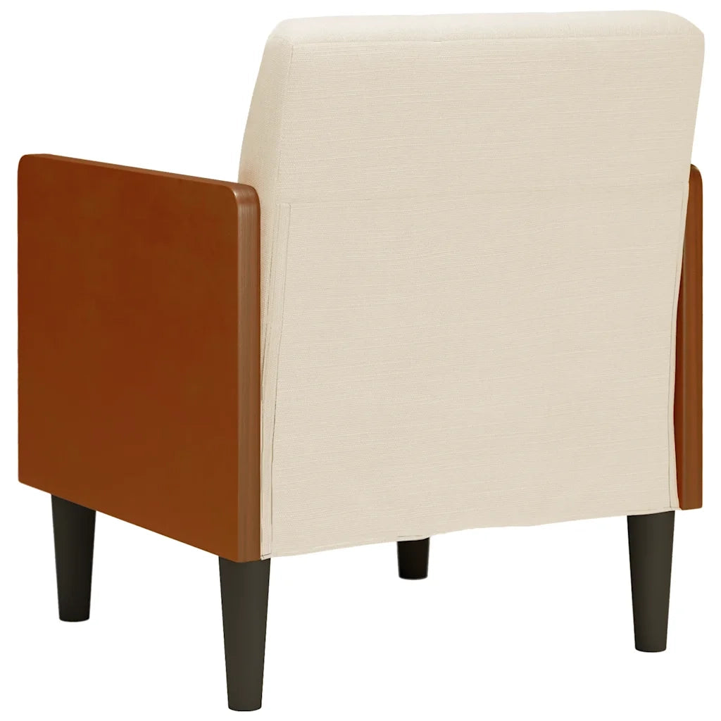 Divano Poltrona | Sedia con Braccioli 55 cm Lino