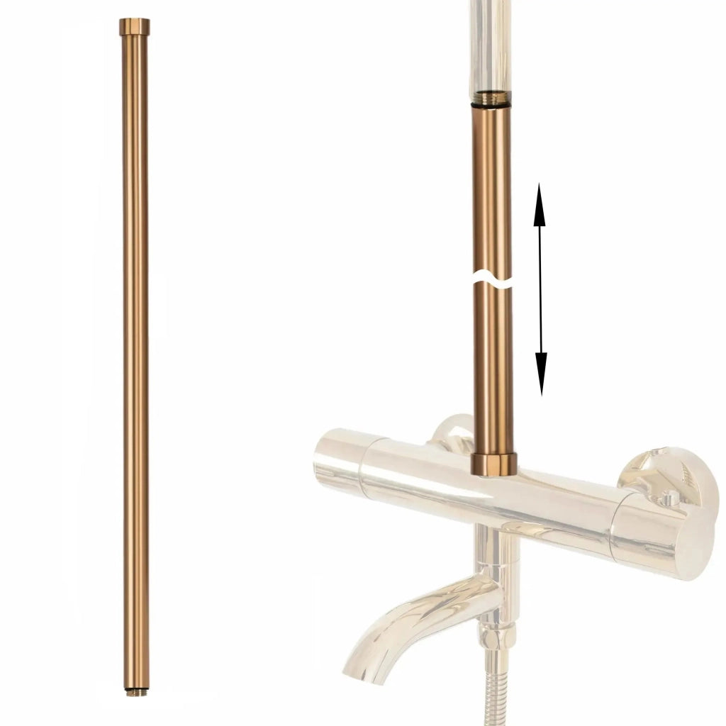 Prolunga Per Set Vasca/doccia Brush Copper 60cm