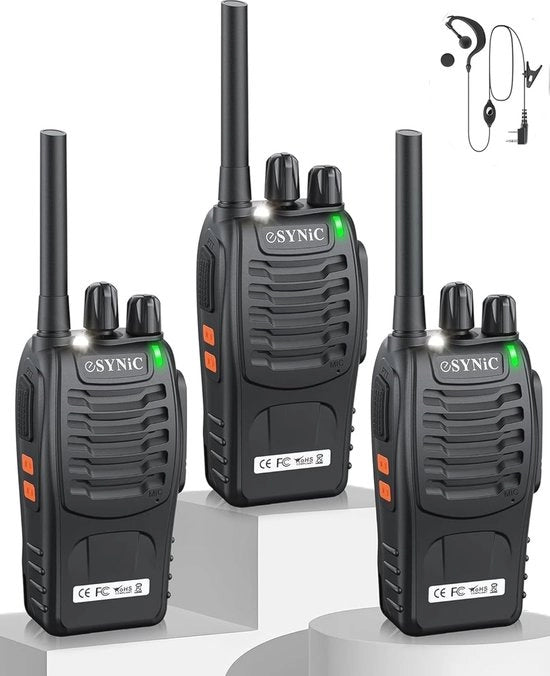 Walkie Talkie Portatile per Bambini - Comunicazione a Lunga Distanza con VOX e LED