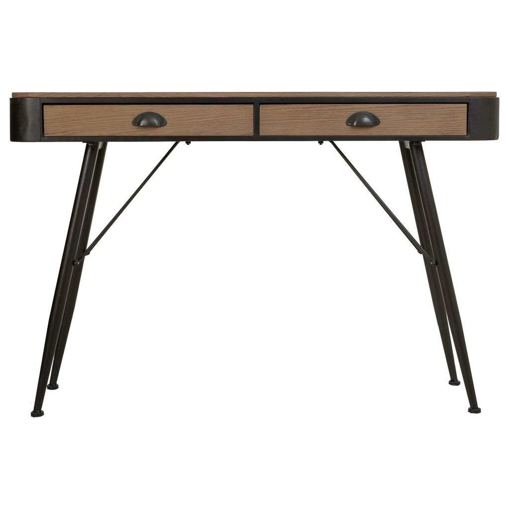 Console in legno e metallo marrone 120x32x80,5
