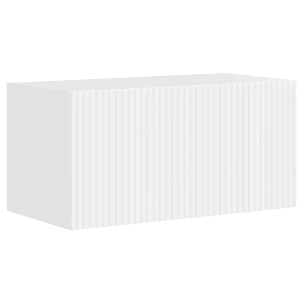 Set mobile TV 5 pcs Bianco Lucido Legno multistrato 3409100