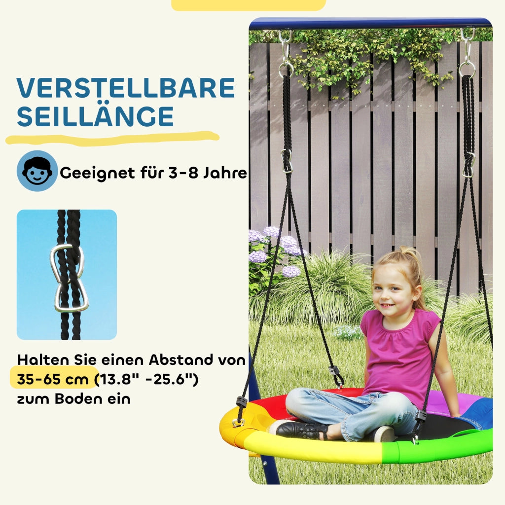 Set Altalena per Bambini ¨C Minimal ¨C Acciaio, 3-8 Anni, 6-in-1, Colori
