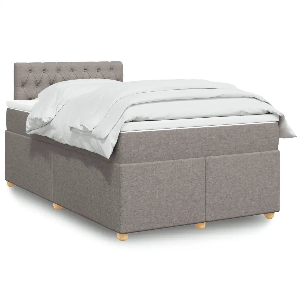 Giroletto a Molle con Materasso Tortora 120x200 cm in Tessuto 3288958