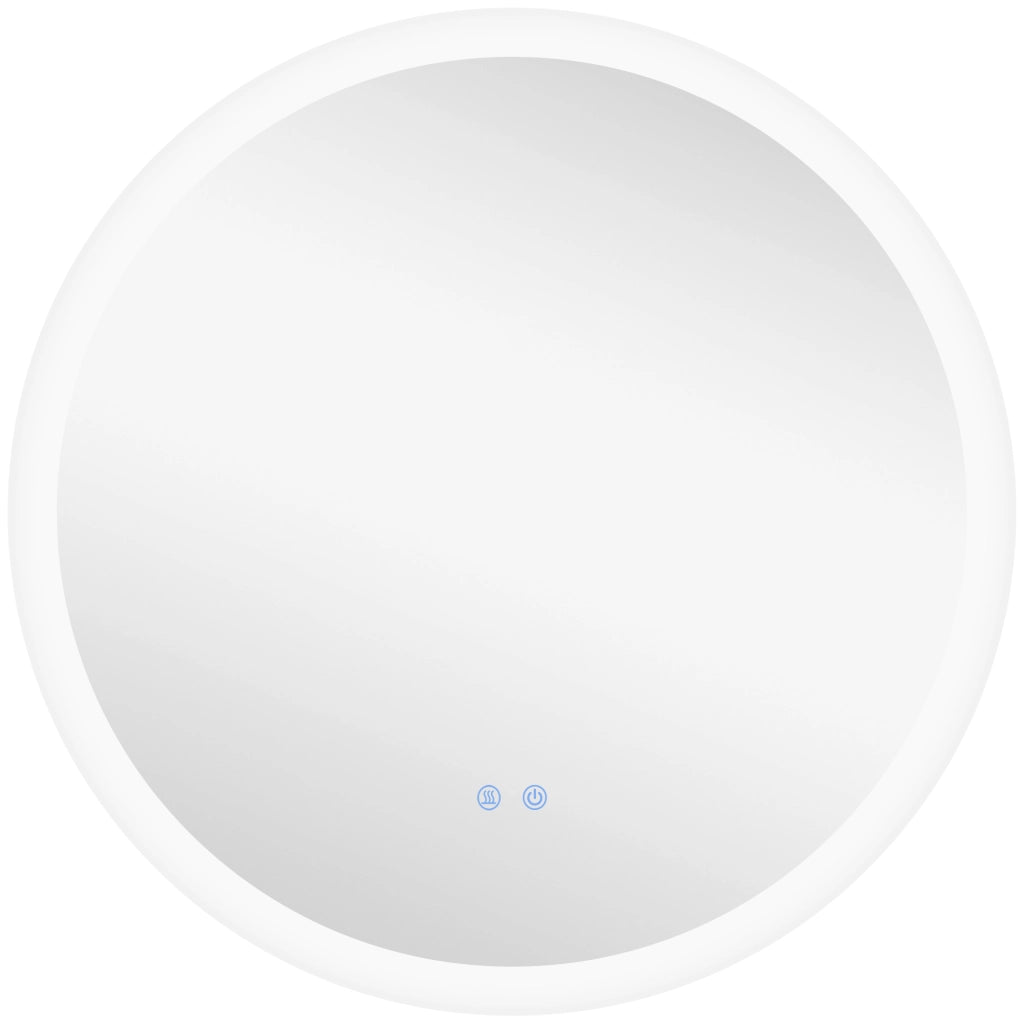 Specchio Bagno Rotondo LED 70x70cm ¨C Xylo ¨C Antiappannamento 3 Luci Touch