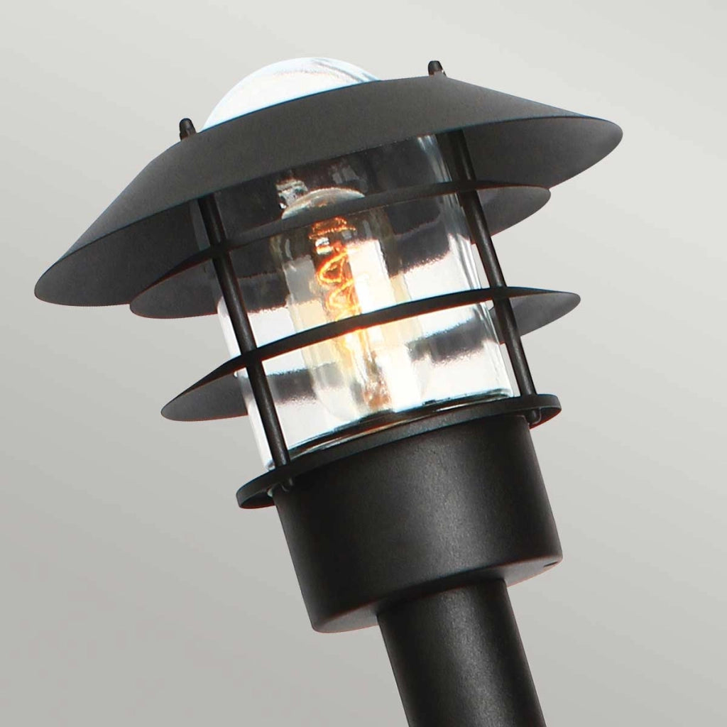 Paletto luce da giardino nero E27 60W Helsingor Elstead