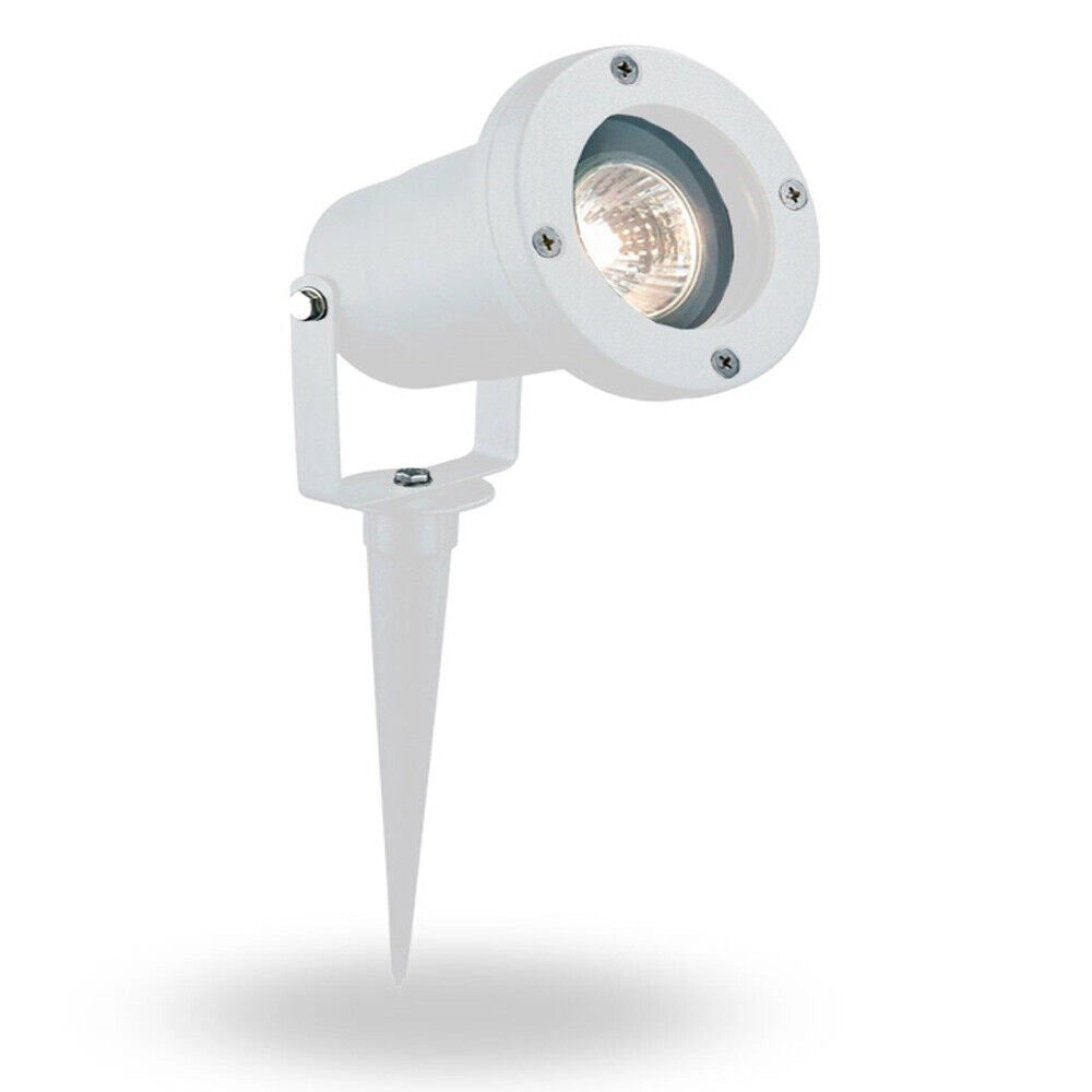 Trade Shop - Faretto Con Picchetto Per Esterno Giardino Con Staffa Parete Proiettore Es12-b -