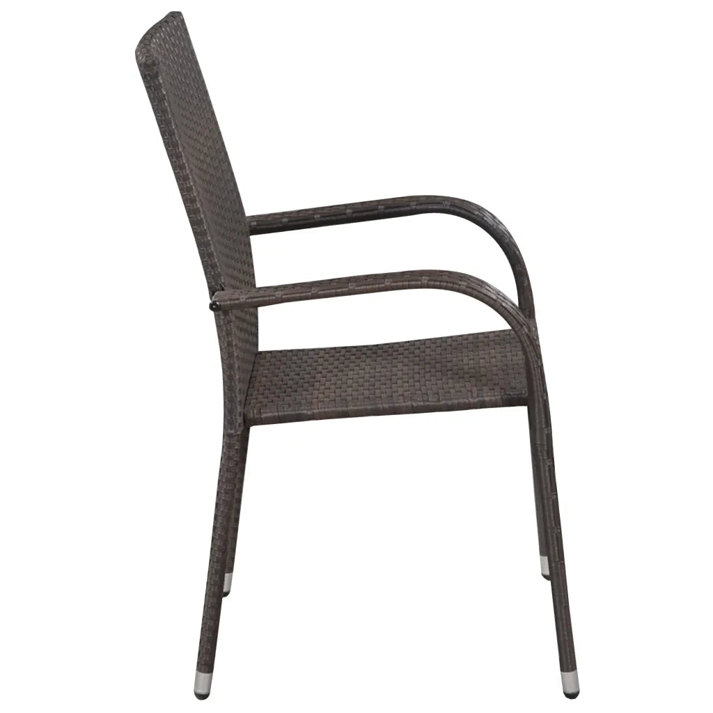 Set Mobili da Pranzo per Giardino 5 pz Marrone 3068749