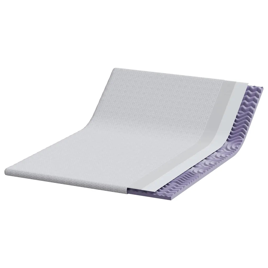 Topper per materasso Bianco 140 x 190 cm Tessuto Jacquard 4106204