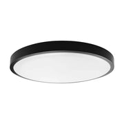 Plafoniera LED V-TAC 18W 25cm da soffitto IP44 nera 6500K