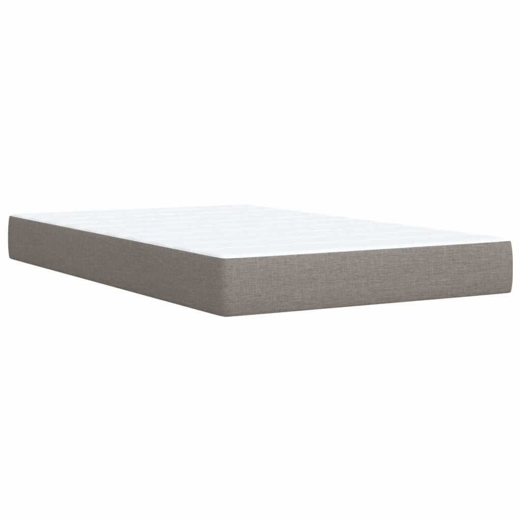 Letto box spring con materasso Tortora 120 x 200 cm Tessuto 3452908