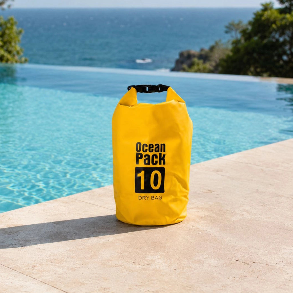 Senine, Borsa Impermeabile Capacità 10 lt, Giallo