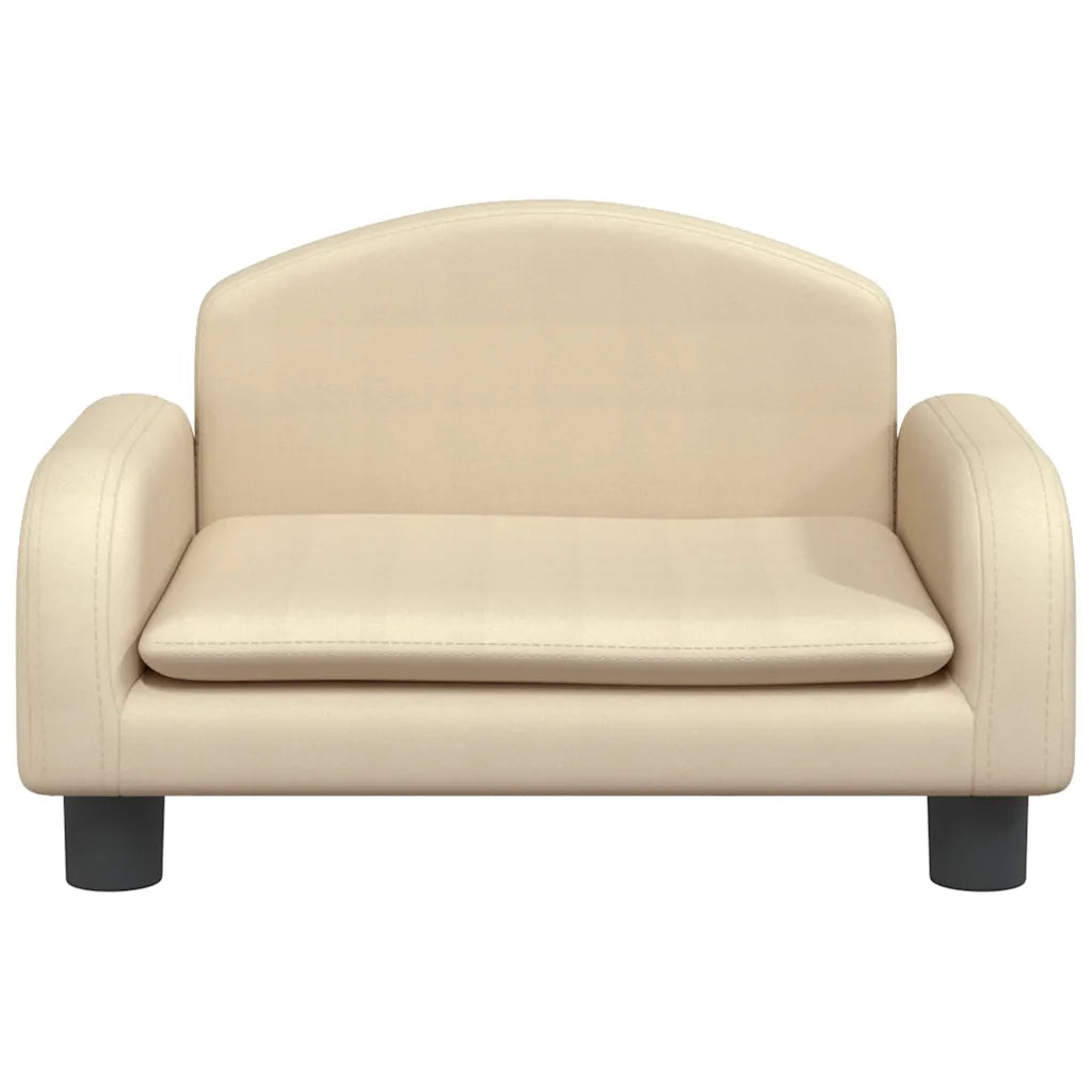 Divano per Bambini-Sofa-Divanetto Crema 50x40x30 cm in Tessuto