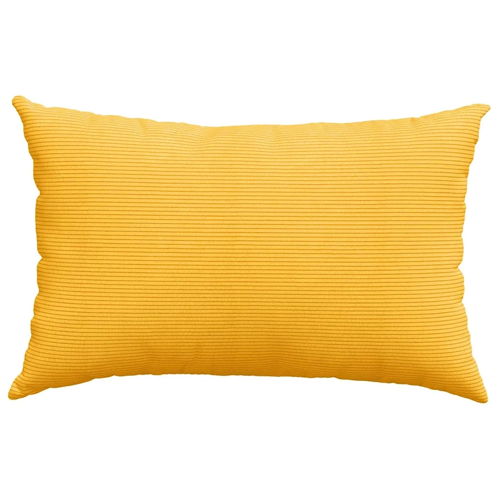 Cuscini da Divano 2 pz-Set di 2 Cuscini per Sofa Giallo Chiaro 60 x 40 cm