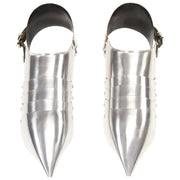 Scarpe d'Armi per Cavalieri Medievali LARP Argento in Acciaio 286238