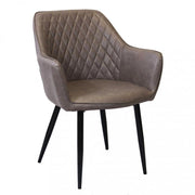 POLTRONA SINDY IN ECOPELLE 56 X 60 X 87 CM COLORE MARRONE OKX