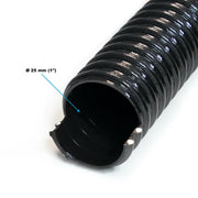 Tubo di aspirazione da 5 m diametro 25 mm (1") corrugato rinforzato a spirale tubo per acqua nera 16_0001583