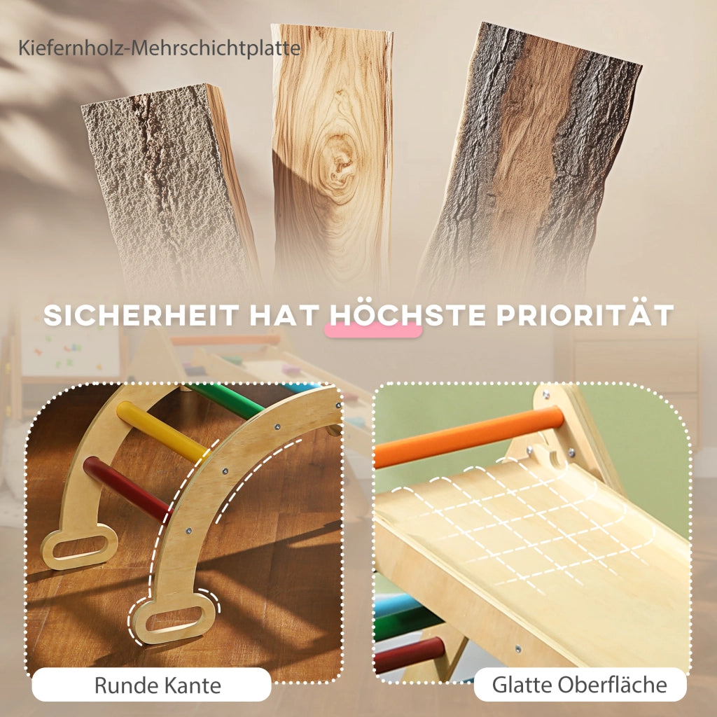 Giocattolo da arrampicata per bambini ¨C Minimal ¨C 5 in 1 con rampa, ponte e scala