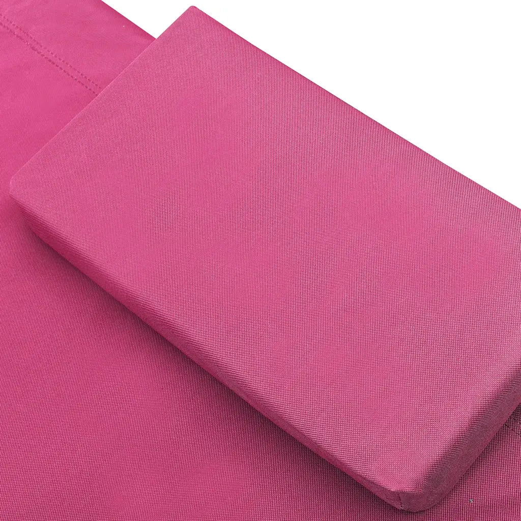 Lettino Prendisole | Sdraio da giardino | Lettino da sole con Baldacchino e Cuscini Rosa