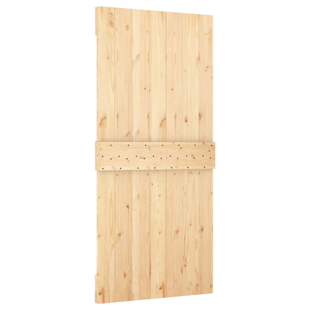 Porta scorrevole Naturale e Bianco 90 x 210 cm 3444932