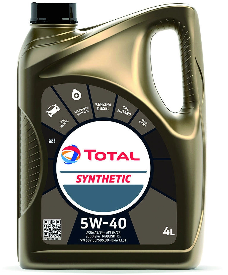 Total OLIO MOTORE SYNTHETIC 5W40 lt. 4 3.00 pz