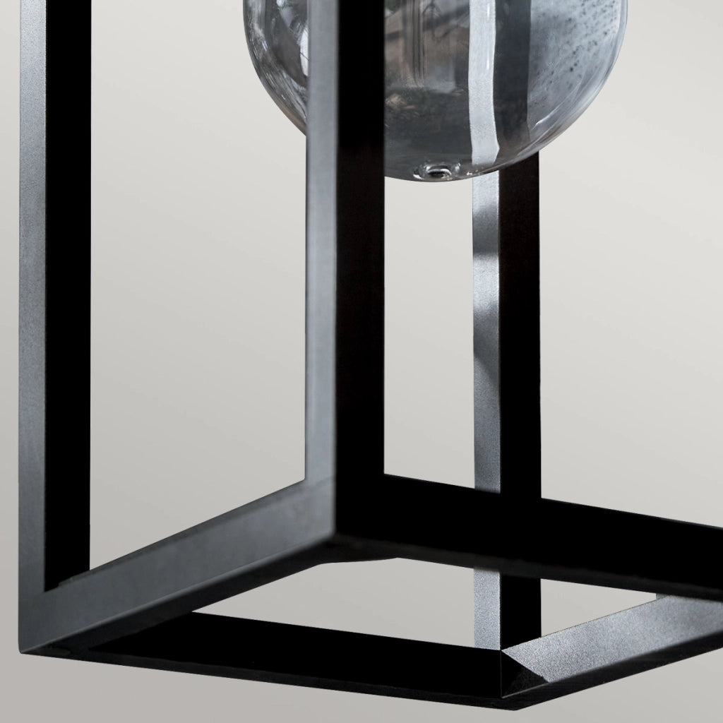 Applique esterna industriale nera vetro E27 IP44 HONE Kichler