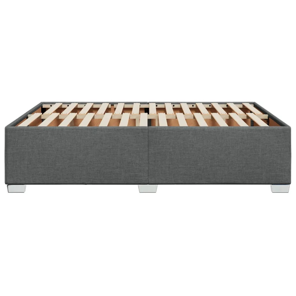 Letto matrimoniale | Letto per adulti | Giroletto senza Materasso Grigio Scuro 160x200 cm Tessuto