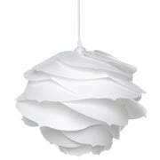 Soffitto a sospensione a 1 luce con paralume floreale bianco