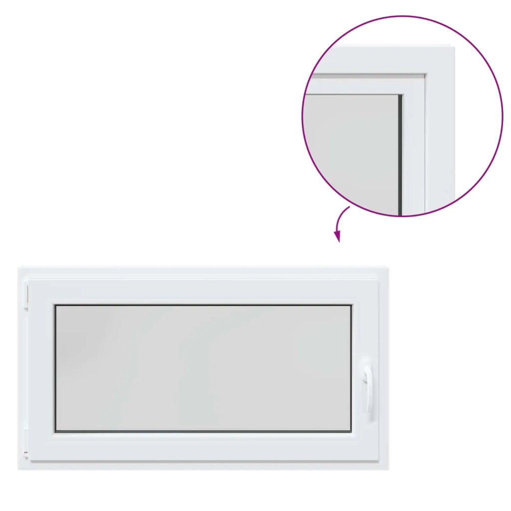 Finestra per Soffitta RISOR Bianco 110 x 60 cm PVC e Vetro 42047216