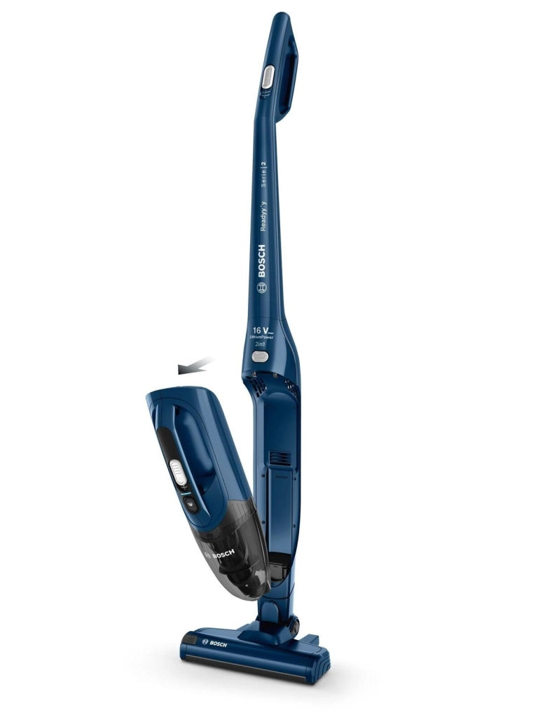Bosch BBHF216 Serie 2 Aspirapolvere a Bastone 2 in 1 Ricaricabile Ciclonico Senza Sacco 14,4 V 36 min colore Blu