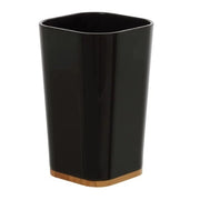 PORTASPAZZOLINI BAMBOO IN PLASTICA NERA