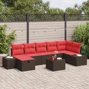 Set di divani 5 pz polyrattan 3360745