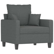 Poltrona | Sedia Relax Grigio Scuro 60 cm in Tessuto