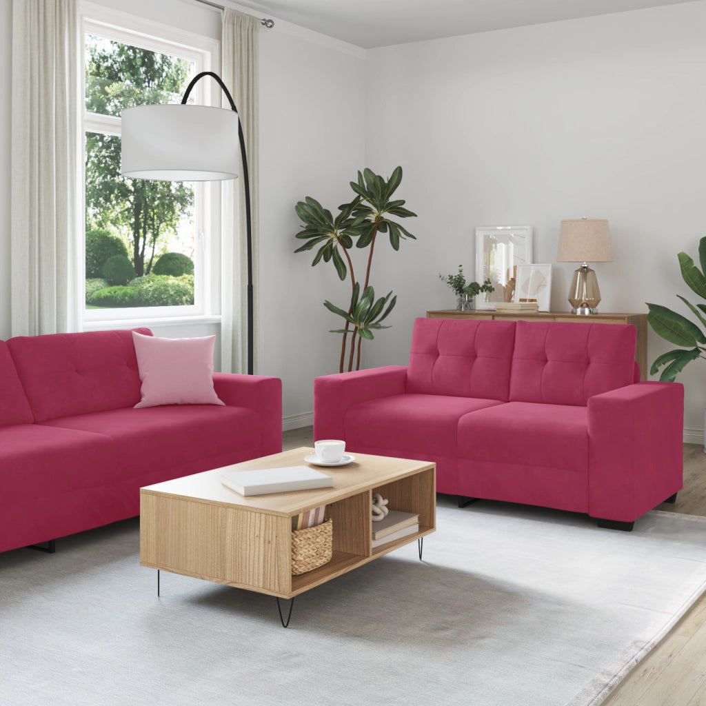 Set di divani 2 pcs Rosso vino 221 x 78 x 80 cm Velluto 3324725