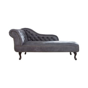 Méridienne EDGAR – Grigio bluastro – Stile barocco
