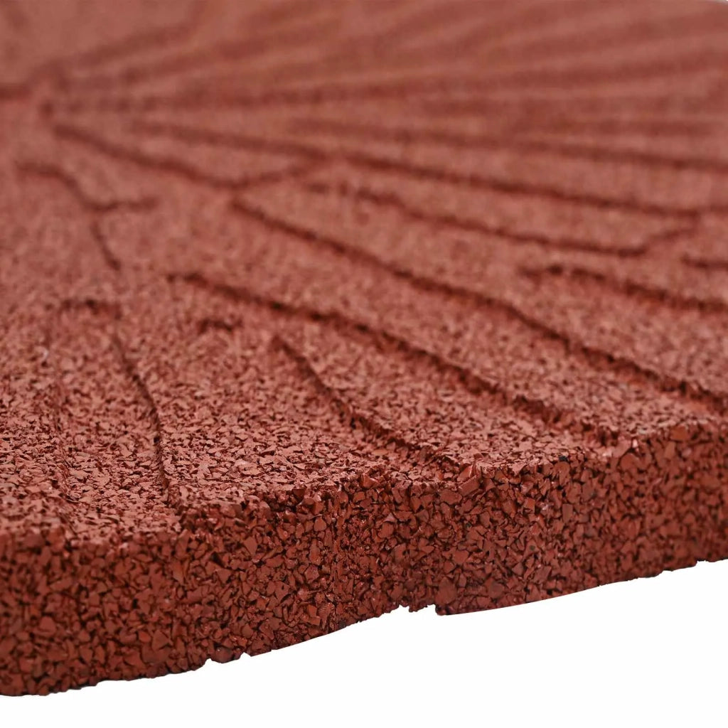 Pietra da Passo 6 pcs Rosso Ø 45 x 1,8 cm Gomma 42030075