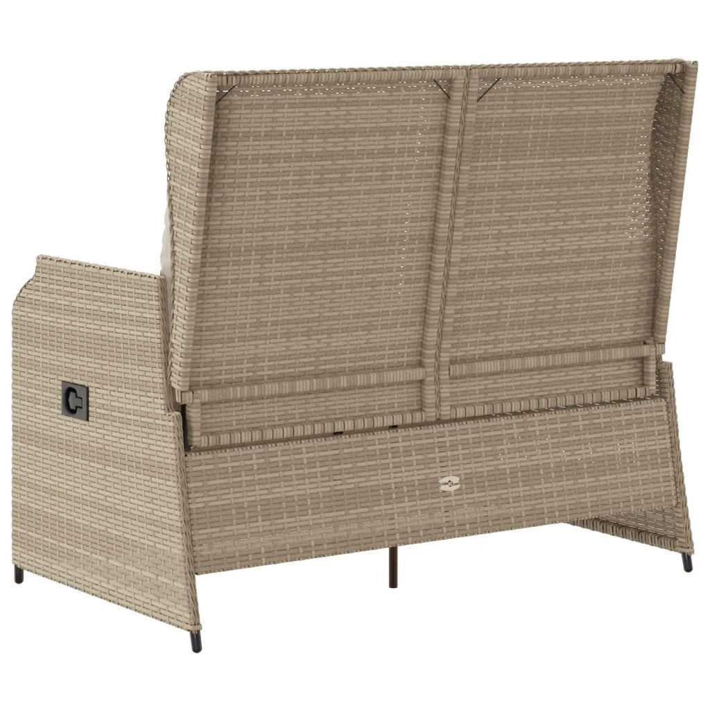 Panchina da Giardino | Panca da Giardino Beige polyrattan
