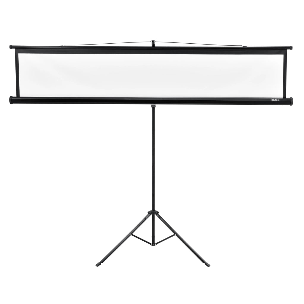 Schermo di Proiezione Portatile Treppiede Regolabile in Altezza 173-284 cm Telo da 113 Pollici in.tec