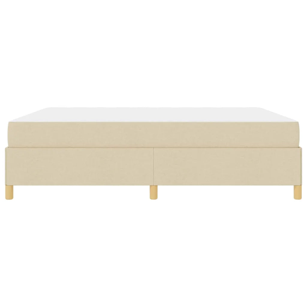 Struttura del letto con materasso Crema 180 x 200 cm Tessuto 3398960