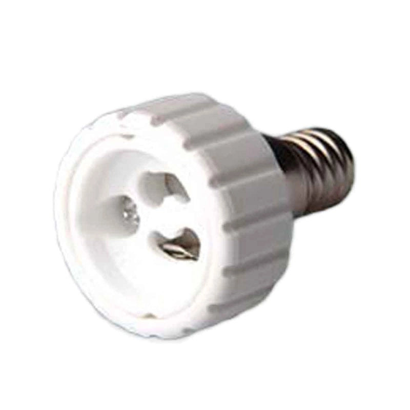 2 Pezzi Portalampade Adattatori Convertitore Lampada Attacco E14 a GU10