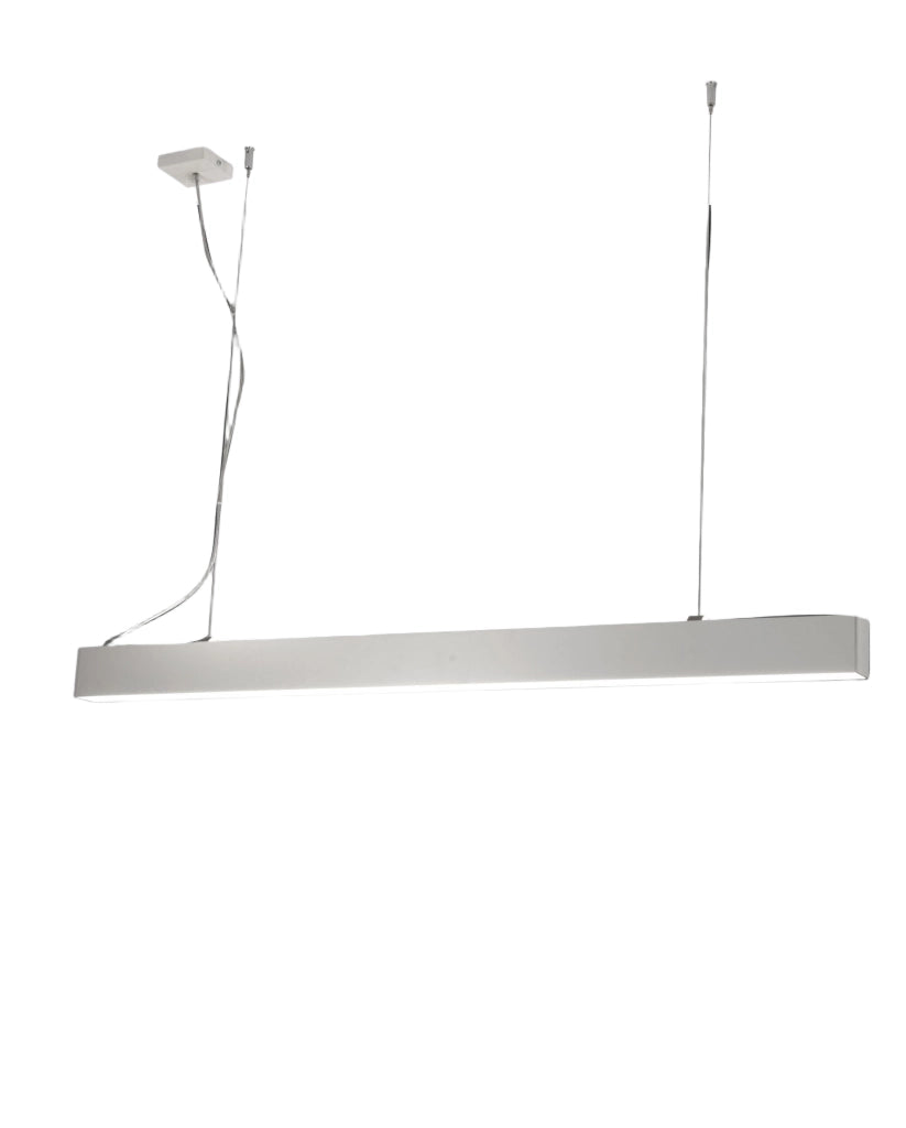 Next Lampada a Sospensione LED 58W 7020 lm 3000K Struttura in Metallo e Policarbonato Colore Bianco, Design Moderno e Regolazione Luminosa