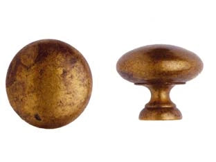 POMOLI PER MOBILI MOD.24228 IN OTTONE ANTICATO- - ø mm.27 - 5 pezzi METALSTYLE