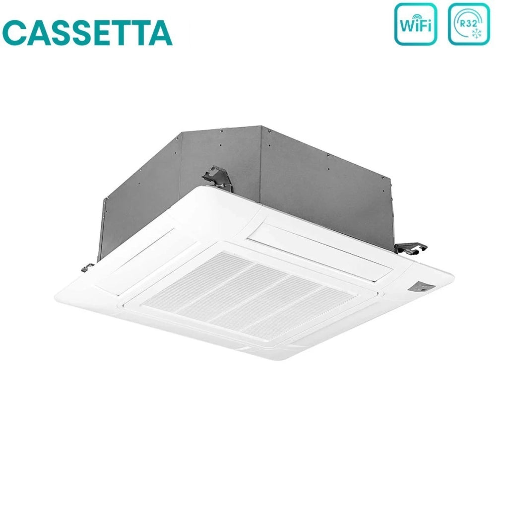 Condizionatore Quadri Split a Cassetta Hisense 9+9+9+12 con 5AMW105U4RQC R-32 Wi-Fi Optional con Telecomando e Pannello