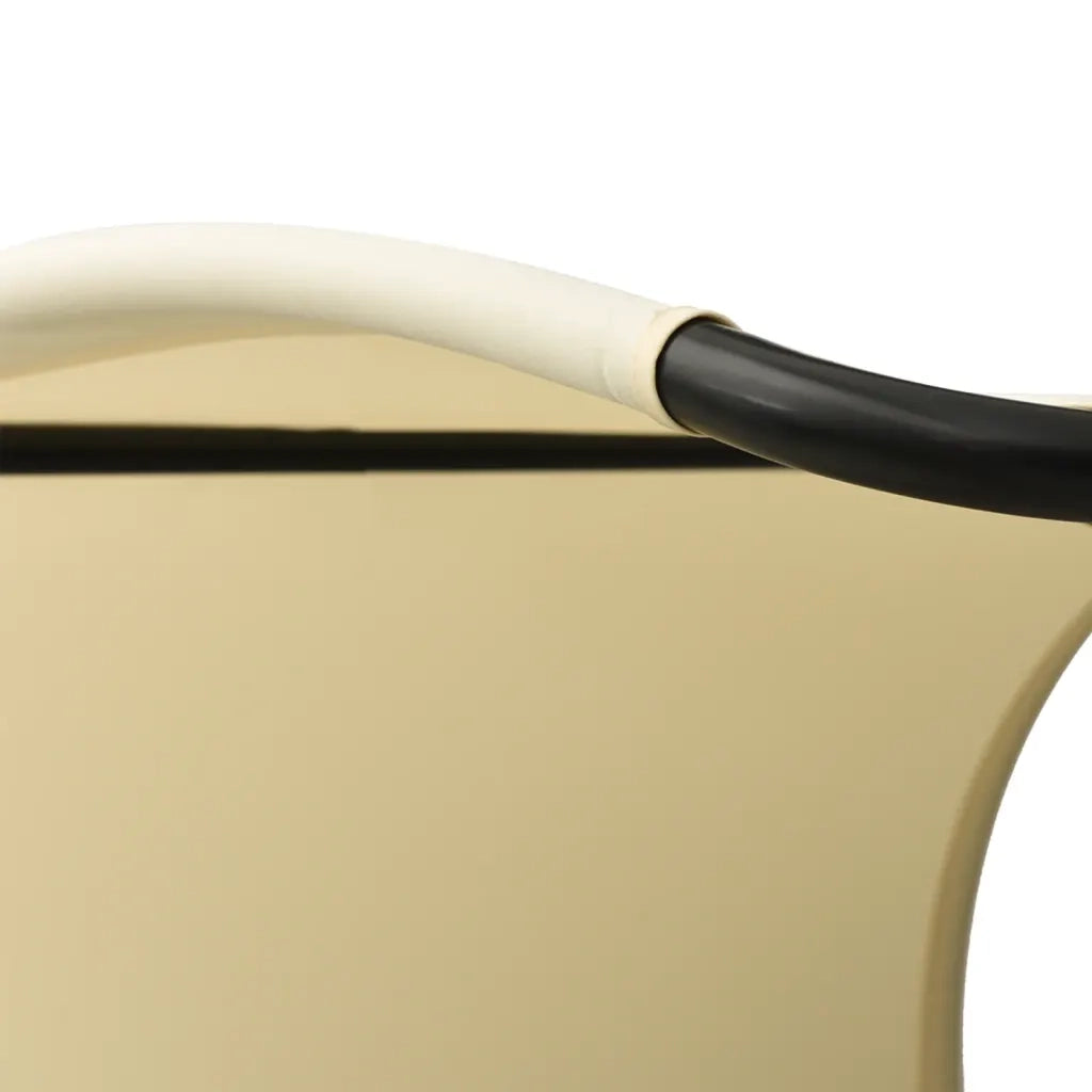 Lettino Prendisole Doppio con Baldacchino in Textilene Crema 310548