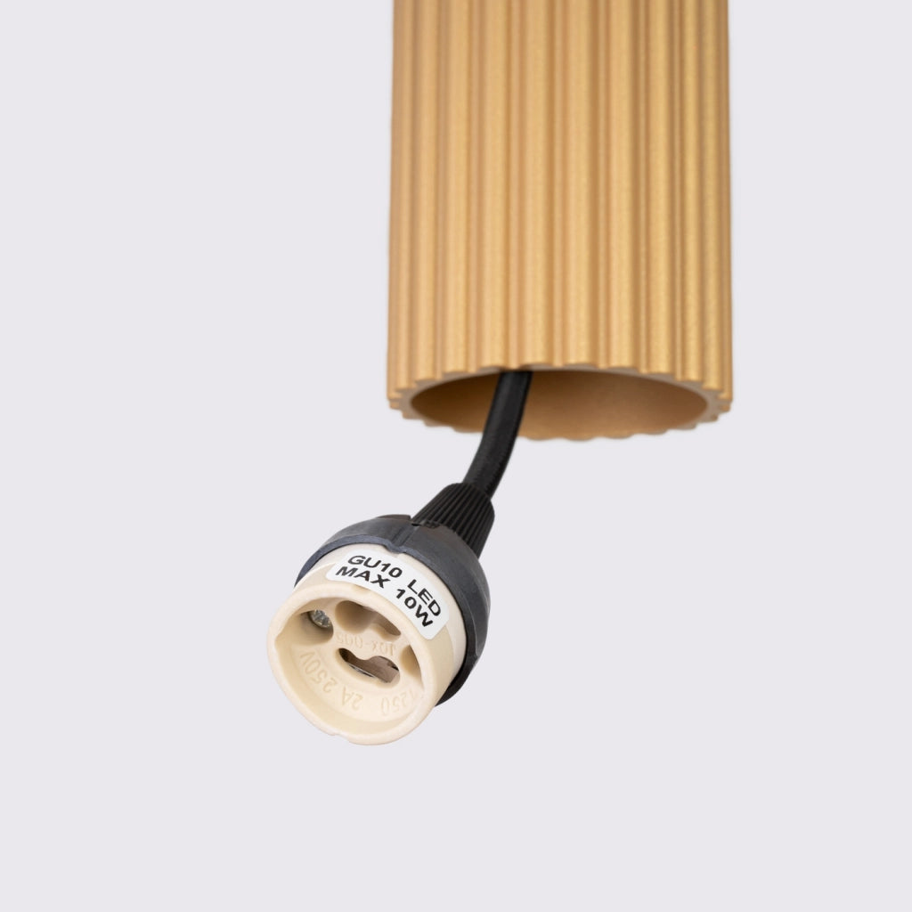 Lampada a sospensione KARBON 3P oro